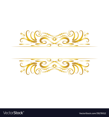 luxury gold title border png