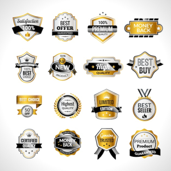 Luxury Labels Gold And Black Luxury Labels Gold And Black