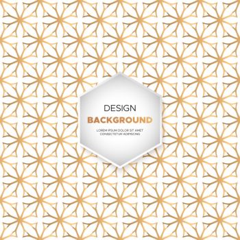 Luxury ornamental mandala design background in gold color