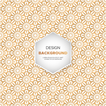 Luxury ornamental mandala design background in gold color