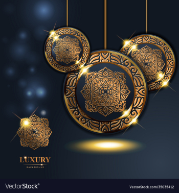 luxury rings golden mandala background free