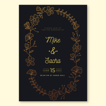 Luxury theme for wedding invitation template Free Vector Luxury theme for wedding invitation template Free Vector