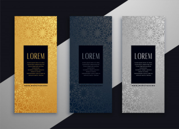 Luxury vertical beautiful banner design