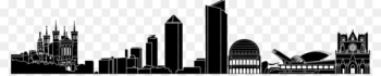 Lyon Skyline Illustration - Lyon, France Lyon Skyline Illustration - Lyon, France