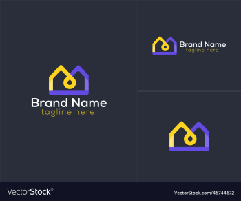 m letter logo design - home logo design m letter logo design - home logo design