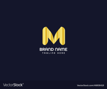 m modern letter logo m modern letter logo