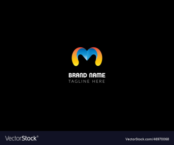 m modern letter logo m modern letter logo