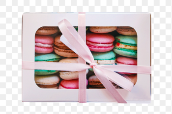 Macaron box png sticker, transparent | Free PNG - rawpixel