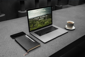 MacBook Pro Workspace PSD Mockup your website here MacBook Pro Workspace PSD Mockup your website here