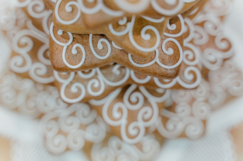 Macro Photography of Crackers With Cream on Top Macro Photography of Crackers With Cream on Top
