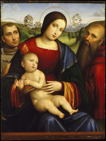 Madonna and Child with Saints | Free Photo - rawpixel