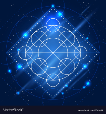 Magic Geometry Sign vector image Magic Geometry Sign vector image
