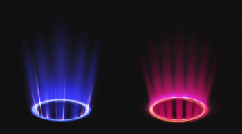 Magic portals with blue and pink light effect Free Vector Magic portals with blue and pink light effect Free Vector