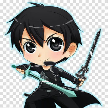 Magic: The Gathering Kirito Anime Chibi Proxy card, Anime transparent background PNG clipart