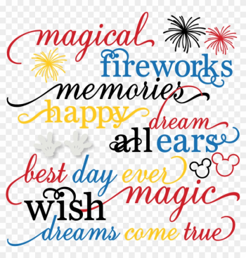 Magical Words Set Svg Cut Files Free Svgs Firework - Cute Svg Cut Files