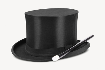 Magician hat sticker, object collage | Free PSD - rawpixel Magician hat sticker, object collage | Free PSD - rawpixel