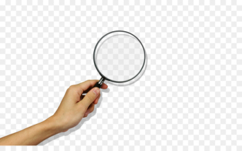 Magnifying glass Hand Human body - Hand holding a magnifying glass 