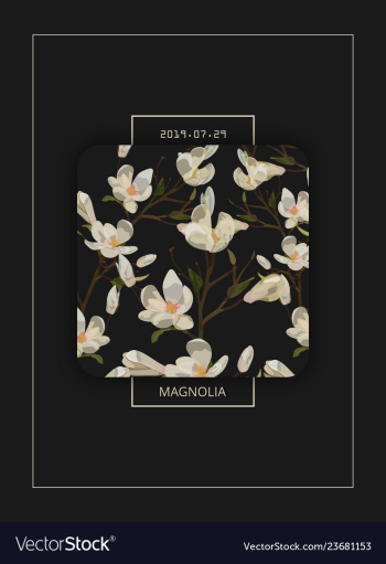 Magnolia vector image Magnolia vector image