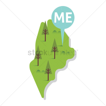 Maine state map Maine state map