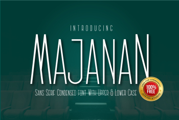 Majanan Sans Serif Condensed Font Free Majanan Sans Serif Condensed Font Free