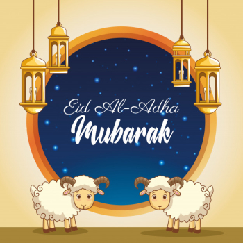 Major festival of the muslims Free Vector Major festival of the muslims Free Vector