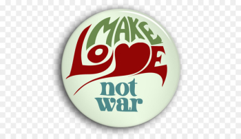 Make love, not war Peace symbols Vietnam War Pin Badges - 圆形logo 