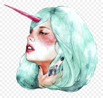 Make-up artist Fashion Price Brand - drawing unicorn 