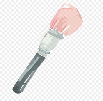 Makeup brush Cosmetics Make-up - Vector pink makeup brush material 