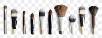 Makeup brushes png sticker, professional | Free PNG - rawpixel