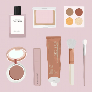 Makeup set sticker, beauty products | Free Vector Illustration - rawpixel Makeup set sticker, beauty products | Free Vector Illustration - rawpixel