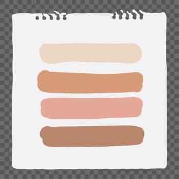 Makeup swatches png sticker, cute | Free PNG Sticker - rawpixel