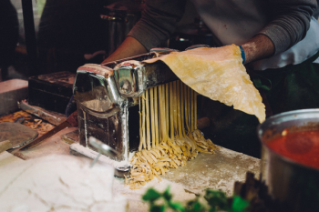 Making fresh homemade pasta Making fresh homemade pasta