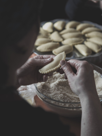 Making homemade ravioli Making homemade ravioli