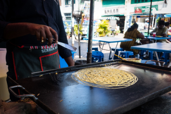 Making Indian noodles Making Indian noodles
