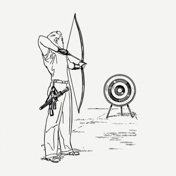 Male archer aiming drawing, sport | Free PSD - rawpixel Male archer aiming drawing, sport | Free PSD - rawpixel