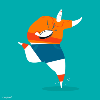 Male character playing rugby illustration | Free stock vector - 456576 Male character playing rugby illustration | Free stock vector - 456576