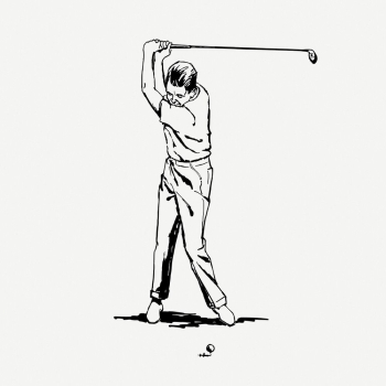 Male golfer drawing, sport vintage | Free PSD - rawpixel Male golfer drawing, sport vintage | Free PSD - rawpixel
