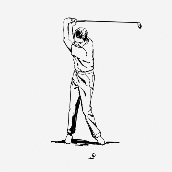 Male golfer drawing, vintage sport | Free Photo - rawpixel Male golfer drawing, vintage sport | Free Photo - rawpixel