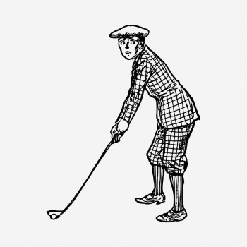Male golfer drawing, vintage sport | Free Photo - rawpixel Male golfer drawing, vintage sport | Free Photo - rawpixel
