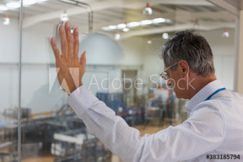 Male manager supervising factory floor Male manager supervising factory floor