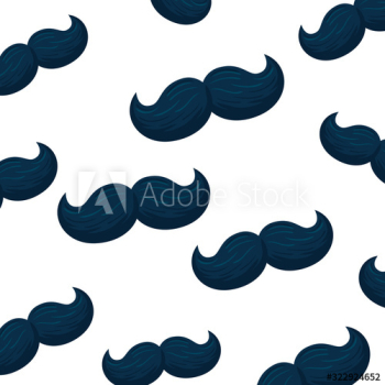 Male mustaches background design Male mustaches background design