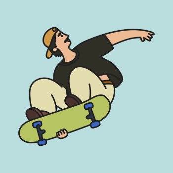 Male skateboarder clipart, sport cute | Free Vector Illustration - rawpixel Male skateboarder clipart, sport cute | Free Vector Illustration - rawpixel