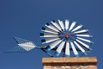 Mallorca, Pinwheel, Sky, Blue, Windräder