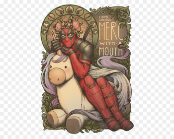Mammal Cartoon Human behavior Fiction - deadpool unicorn Mammal Cartoon Human behavior Fiction - deadpool unicorn