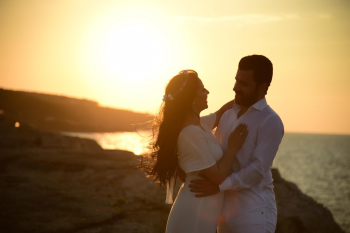 Man And Woman In White Clothing Man And Woman In White Clothing
