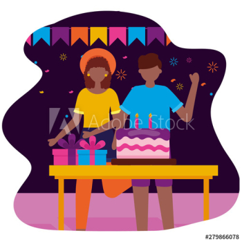 man and woman party cake birthday celebration man and woman party cake birthday celebration
