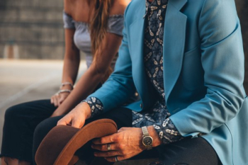 Man And Woman Sit Together Man And Woman Sit Together