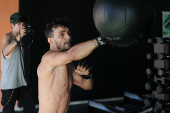 Man Boxing Speed Bag Man Boxing Speed Bag