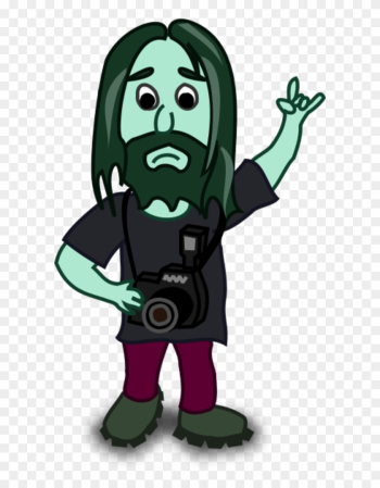 Man Carrying Camera Comic Cartoon - Photographer Vector Character Man Carrying Camera Comic Cartoon - Photographer Vector Character