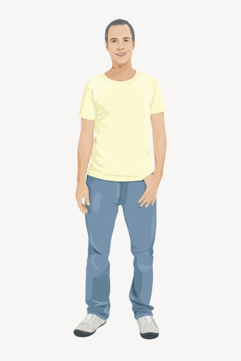 Man character, full body length | Free PSD - rawpixel Man character, full body length | Free PSD - rawpixel